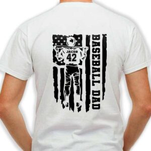 Jackie Robinson 42 Baseball Dad MLB T-Shirt