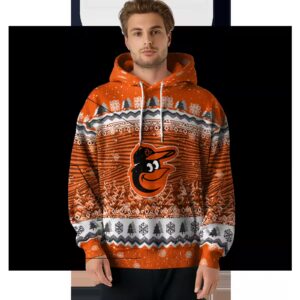 baltimore orioles christmas trees orange hoodie latest model